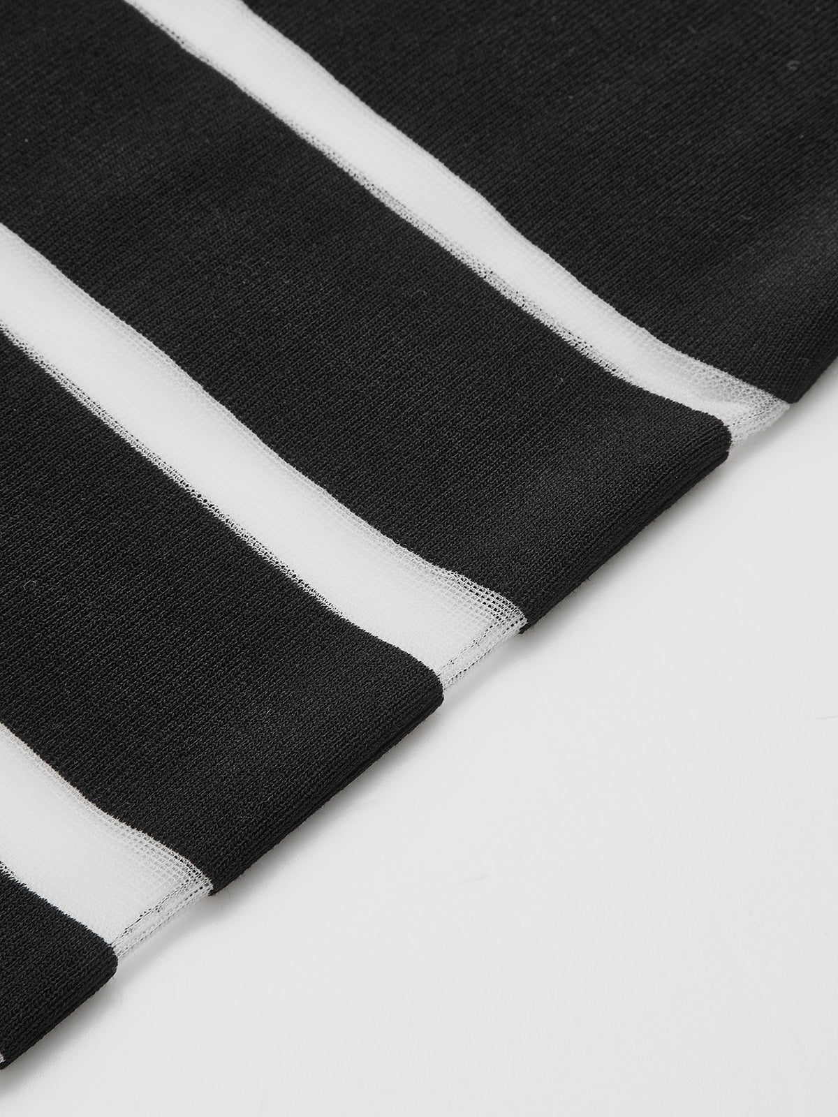Vestido midi tipo camiseta de punto a rayas