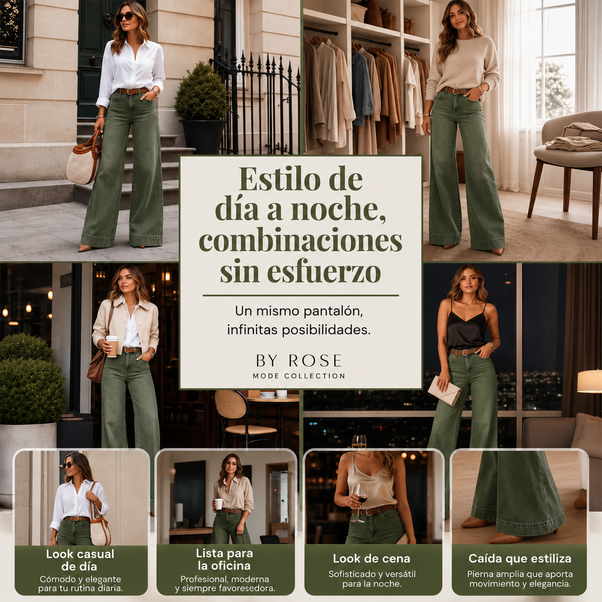 Vaqueros de Pierna Ancha Estilo Boutique