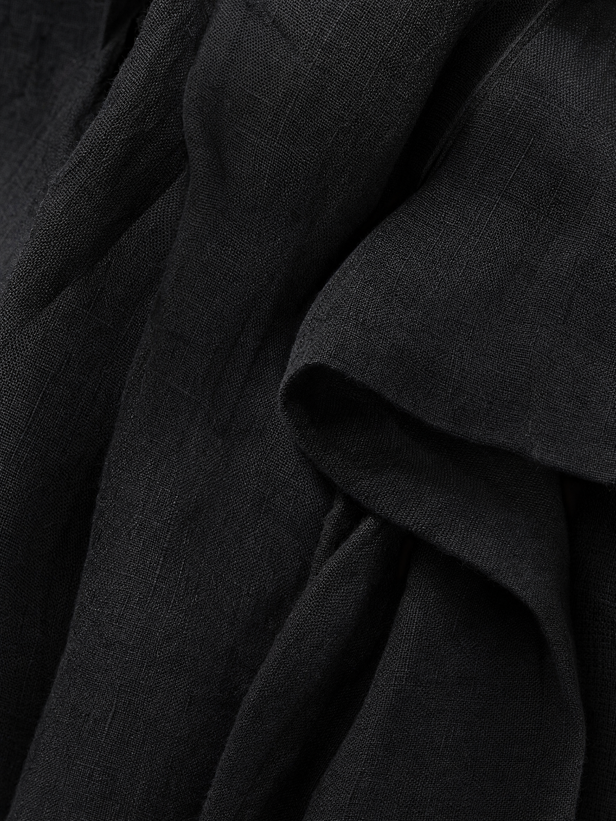 Mono holgado sin mangas para mujer, de estilo minimalista, con cuello alto y botones, confeccionado en mezcla de lino