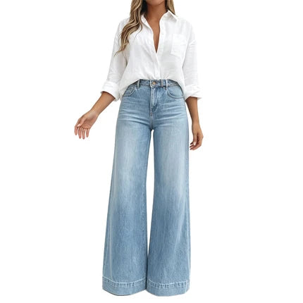 Vaqueros de Pierna Ancha Estilo Boutique