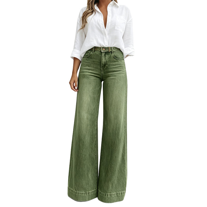Vaqueros de Pierna Ancha Estilo Boutique